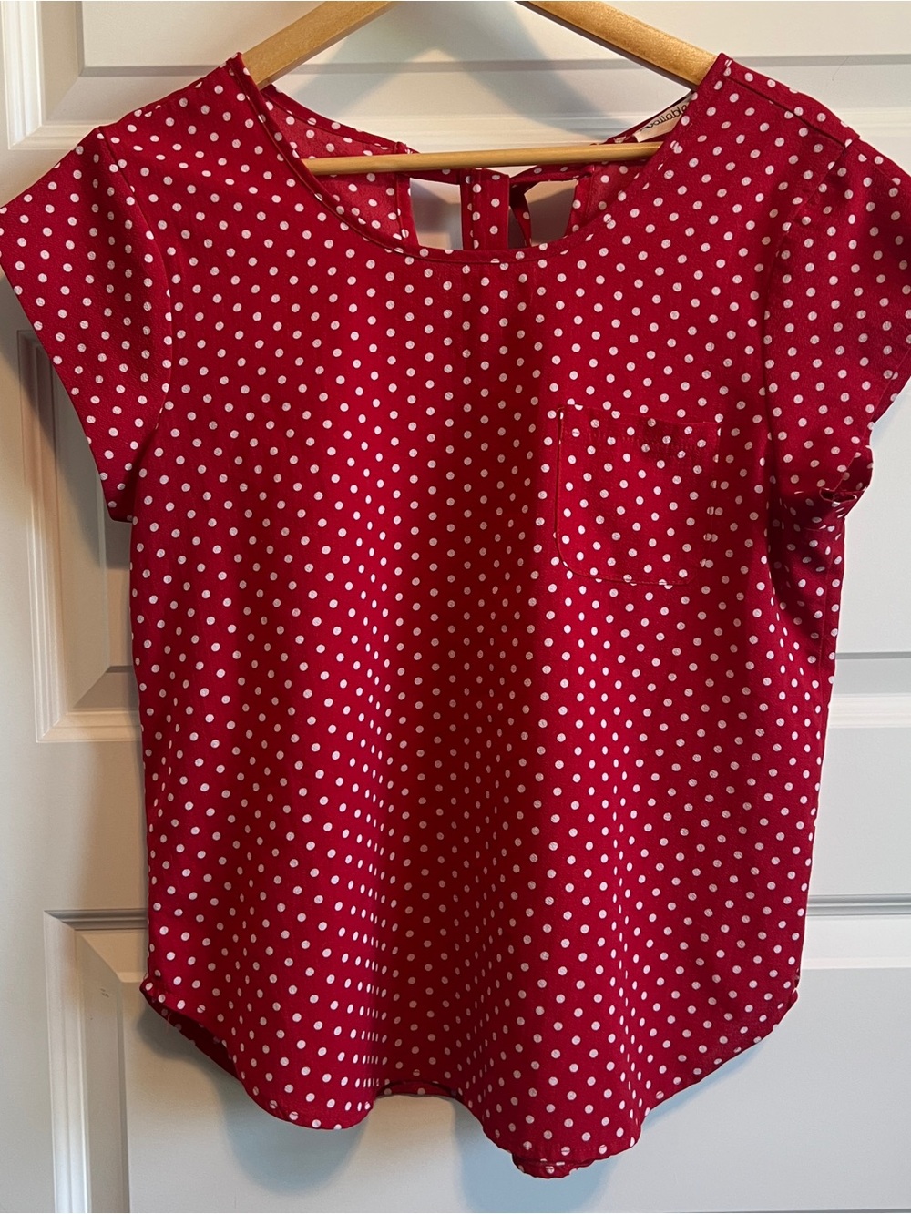 AVAILABLE BY ANGELA FASHION Polka Dot Blouse See Measurements